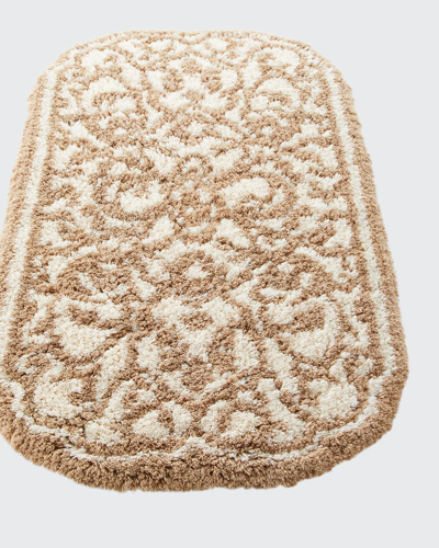 Graccioza Damask Bath Rug In Multi