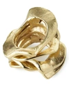 Kim Seybert Flux Napkin Ring In Gold