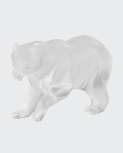 Lalique Bear Figurine In Clear