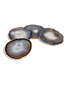 Anna New York Pedra Coasters, Set Of 4 In Smoke