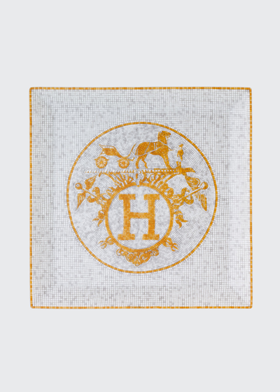 Herm S Mosaique Au 24 Gold Square Plate #5