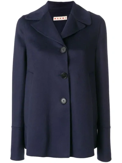 Marni Wool, Alpaca And Cashmere Jacket In Ink