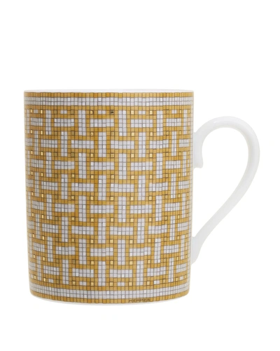 Pre-owned Herm S Mosaique Au 24 Gold Mug