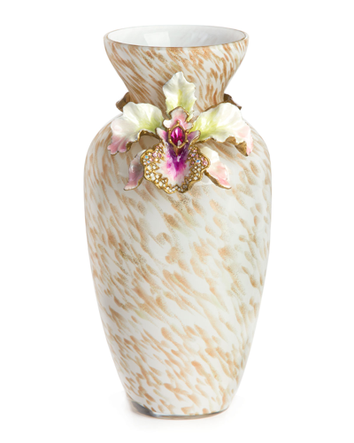 Jay Strongwater Great Gifts Loretta Orchid Vase In Flora