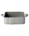 Vietri Lastra Stoneware Square Baker In Grey