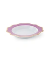Anna Weatherley Purple Rimmed Soup Bowl In Purple Orchid