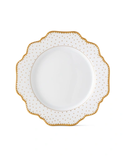Anna Weatherley Simply Anna Polka-dot Bread & Butter Plate In White/gold