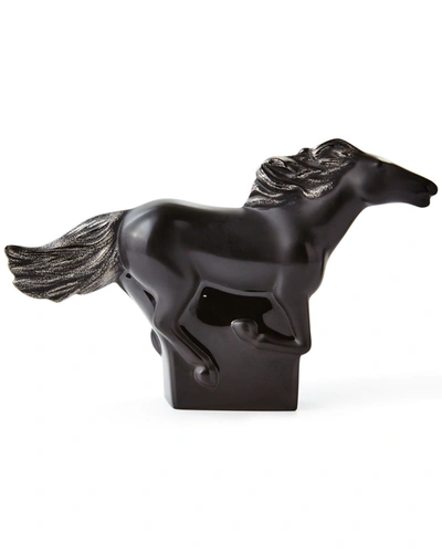Lalique Kazak Standing Horse With Platinum Stamping