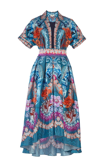 Temperley London Pipe Dream Dress In Peacock Mix