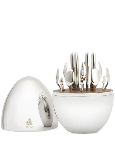 Christofle Aperitif Silver-plated Stainless Steel Cutlery Set Of 24