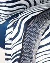 Roberto Cavalli Frame Zebrage Queen Flat Sheet In Multi