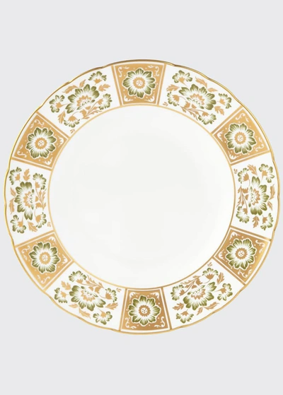 Royal Crown Derby Derby Panel Green Dinner Plate