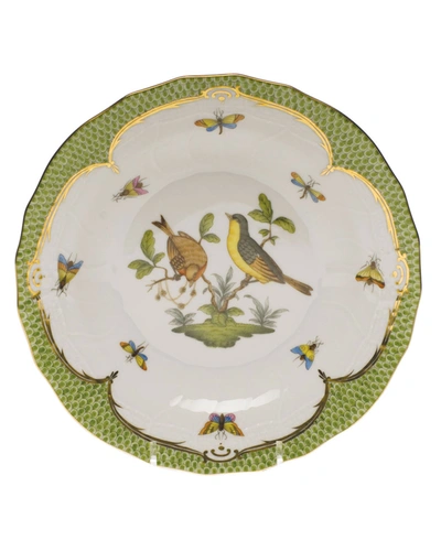 Herend Rothschild Bird Green Motif 07 Dessert Plate