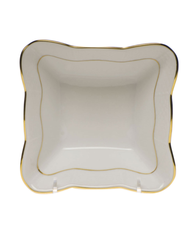 Herend Golden Edge Small Square Dish