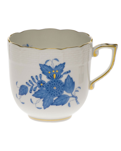 Herend Chinese Bouquet Blue Mocha Cup