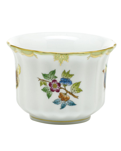 Herend Queen Victoria Mini Cache Pot In Multi