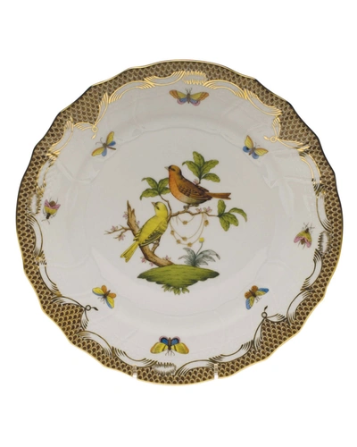 Herend Rothschild Bird Brown Motif 06 Dinner Plate