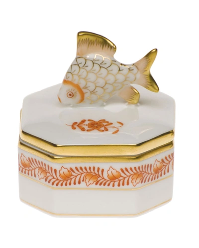 Herend Petite Octagonal Fish Box