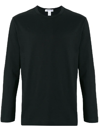 Comme Des Garçons Shirt Comme Des Garcons Shirt Black Long Sleeve Basic T-shirt