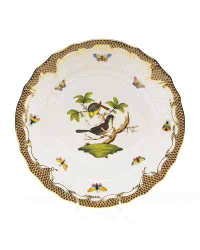 Herend Rothchilds Bird Brown Dinner Plate