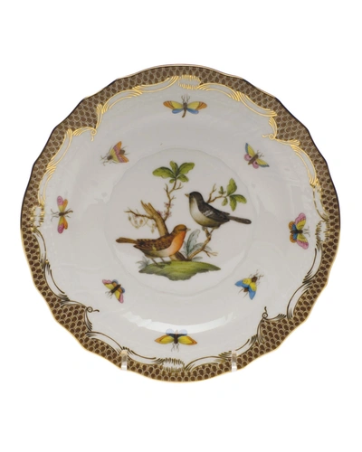 Herend Rothschild Bird Brown Motif 05 Salad Plate
