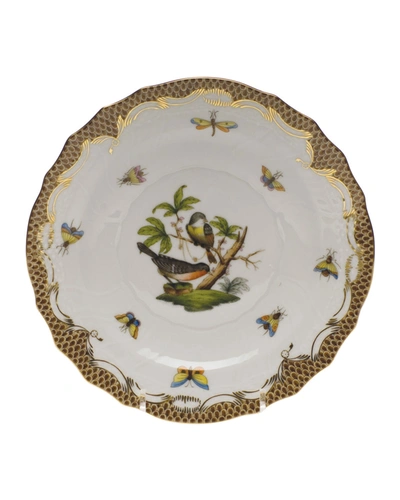 Herend Rothschild Bird Brown Motif 2 Salad Plate