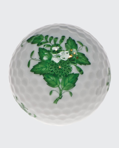Herend Chinese Bouquet Green Golf Ball