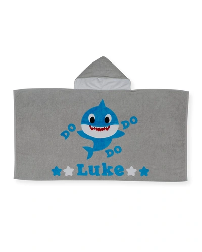 Boogie Baby Personalized Baby Shark Hooded Towel
