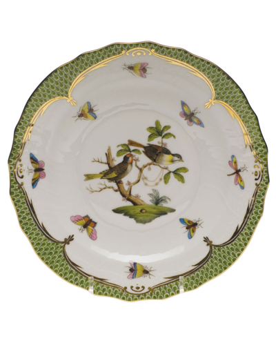 Herend Rothschild Bird Green Motif 11 Salad Plate