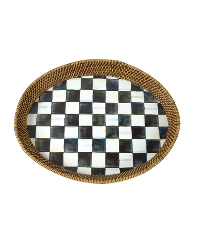 Mackenzie-childs Courtly Check Tray In Check/black