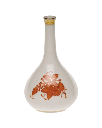 Herend Chinese Bouquet Rust Medium Bud Vase