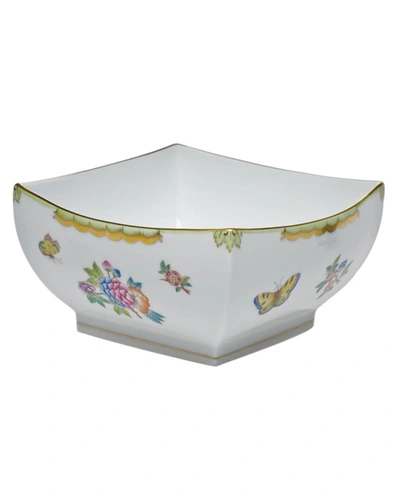 Herend Queen Victoria Large Square Bowl