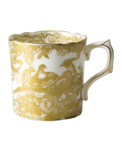 Royal Crown Derby Aves Gold Coffee Cup