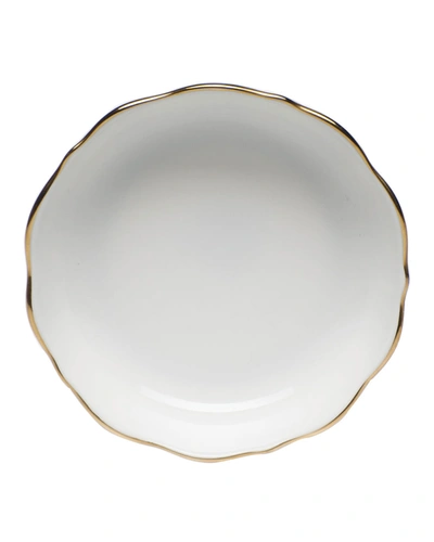Herend Chinese Bouquet Mini Scalloped Dish - Golden Edge