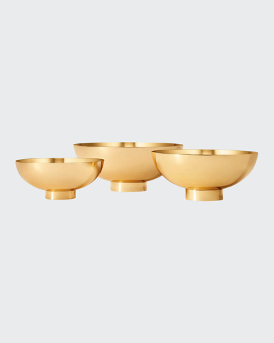 Aerin Sintra Small Footed Bowl In Gold