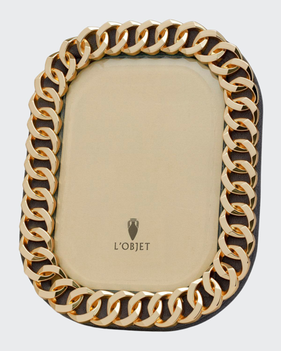 L'objet Gold Cuban Link Frame, 4" X 6"