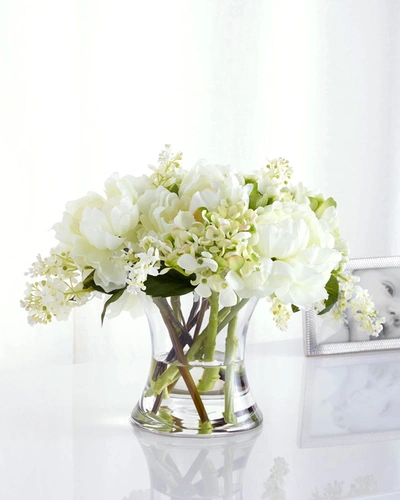 John-richard Collection Windy Faux-floral Arrangement In White