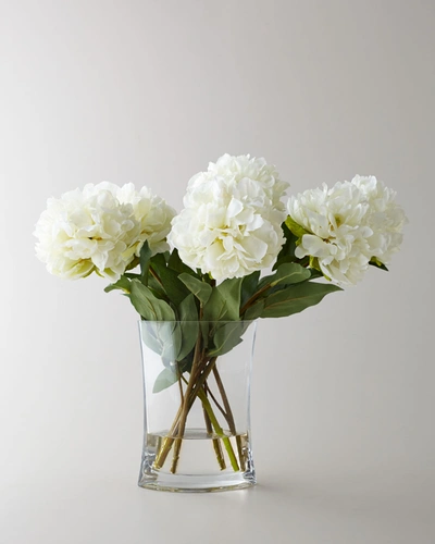John-richard Collection Heavenly Peonies Faux Floral Arrangement In White