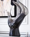Jonathan Adler Acrylic Giant Hand Sculpture In Grey