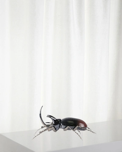 Lladrò Rhino Beetle Figurine In Multi