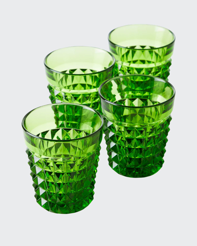 Mario Luca Giusti Palazzo Green Tumblers, Set Of 4