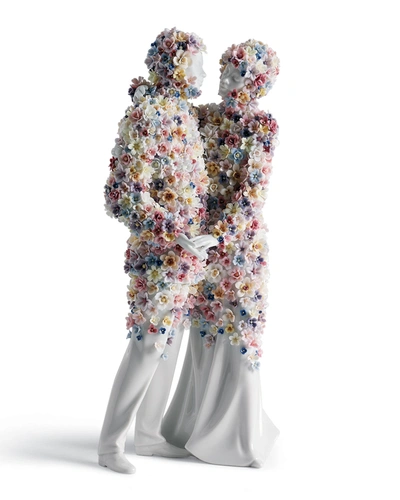 Lladrò Re-cyclos By Committee Love Iii Blossoms Sculpture In Multi