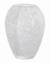 Lalique Medium Crystal Sakura Vase (14cm) In Clear