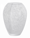 Lalique Sakura Medium Crystal Vase In Clear