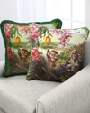 Yana Movchan Monkey Falling In My Dream Accent Pillow