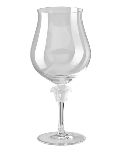 Versace Medusa Lumiere Brandy Glass In Clear