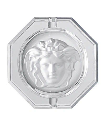 Versace Medusa Lumiere 5" Ashtray In Clear