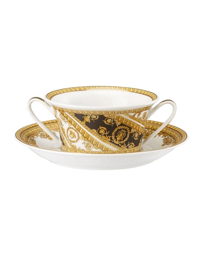 Versace I Love Baroque Cream Soup Cup & Saucer
