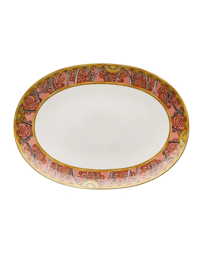 Versace La Scala Del Palazzo Platter In Rosa