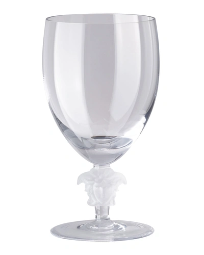 Versace Medusa Lumiere Short Stem Clear Water Goblets, Set Of 2
